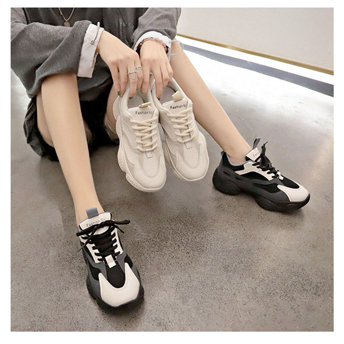 メゾンドラティール maison de LATIR カジュアルスニーカー ミュールパンプス