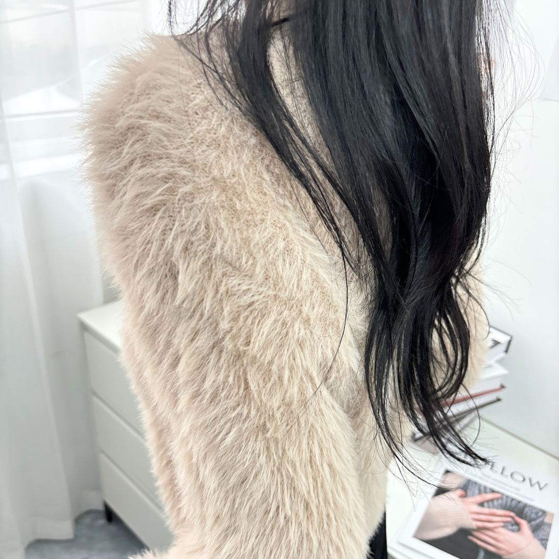 メゾンドラティール maison de LATIR ふわふわショート丈のシャギーニット