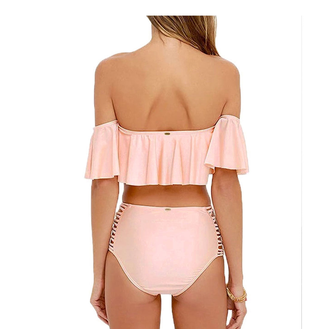 メゾンドラティール maison de LATIR オフショルダーのトップスがセクシーなビキニ2点セット【返品不可商品】