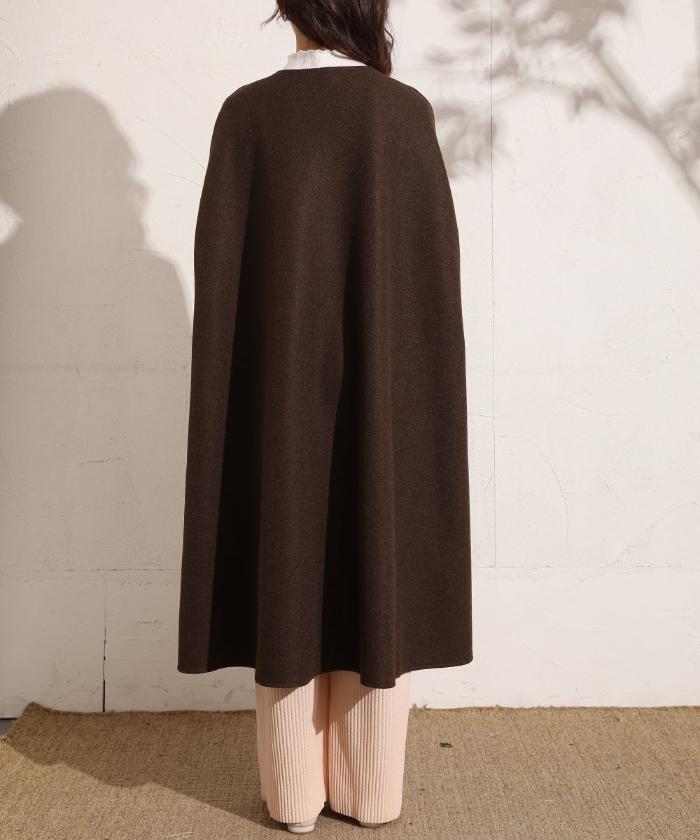 メゾンドラティール maison de LATIR ノースリーブミドル丈コート ベスト・ジレ (ブラウン) ブラウン