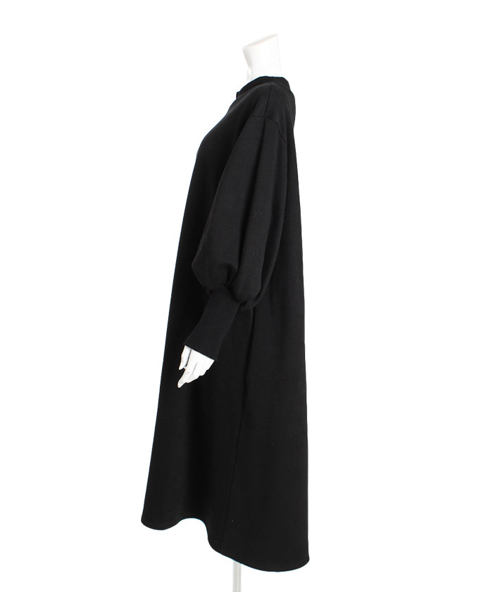 Martha MARTHA Fleece-Lined Bishop Sleeve Dress