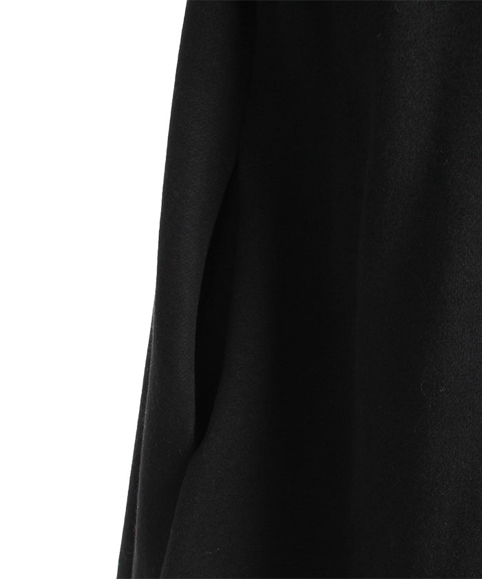 Martha MARTHA Fleece-Lined Bishop Sleeve Dress