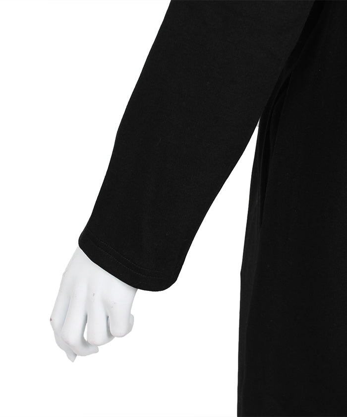 マーサ MARTHA Vネックコクーンロングワンピース