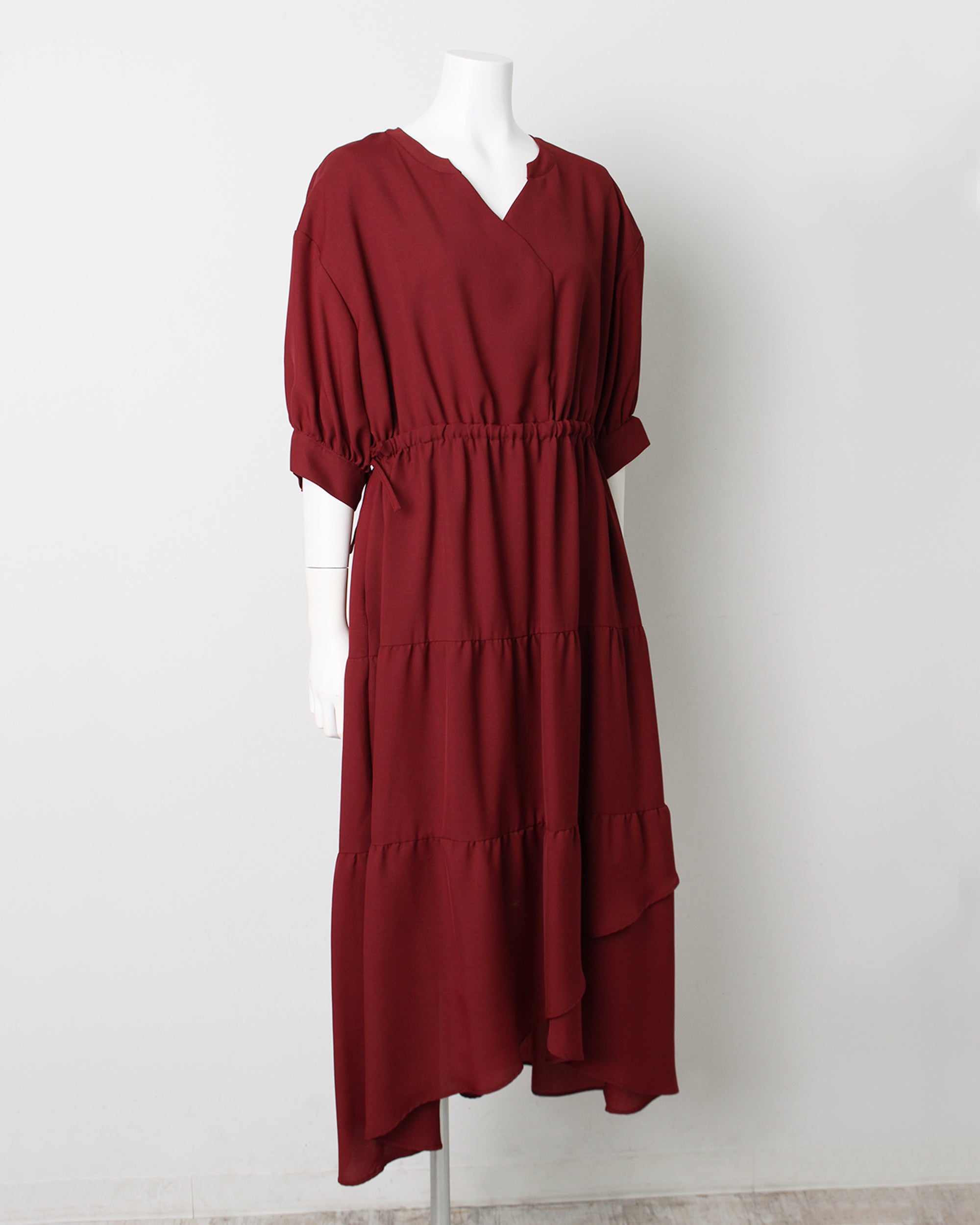 マーサ MARTHA 日本製カシュクールラップワンピース