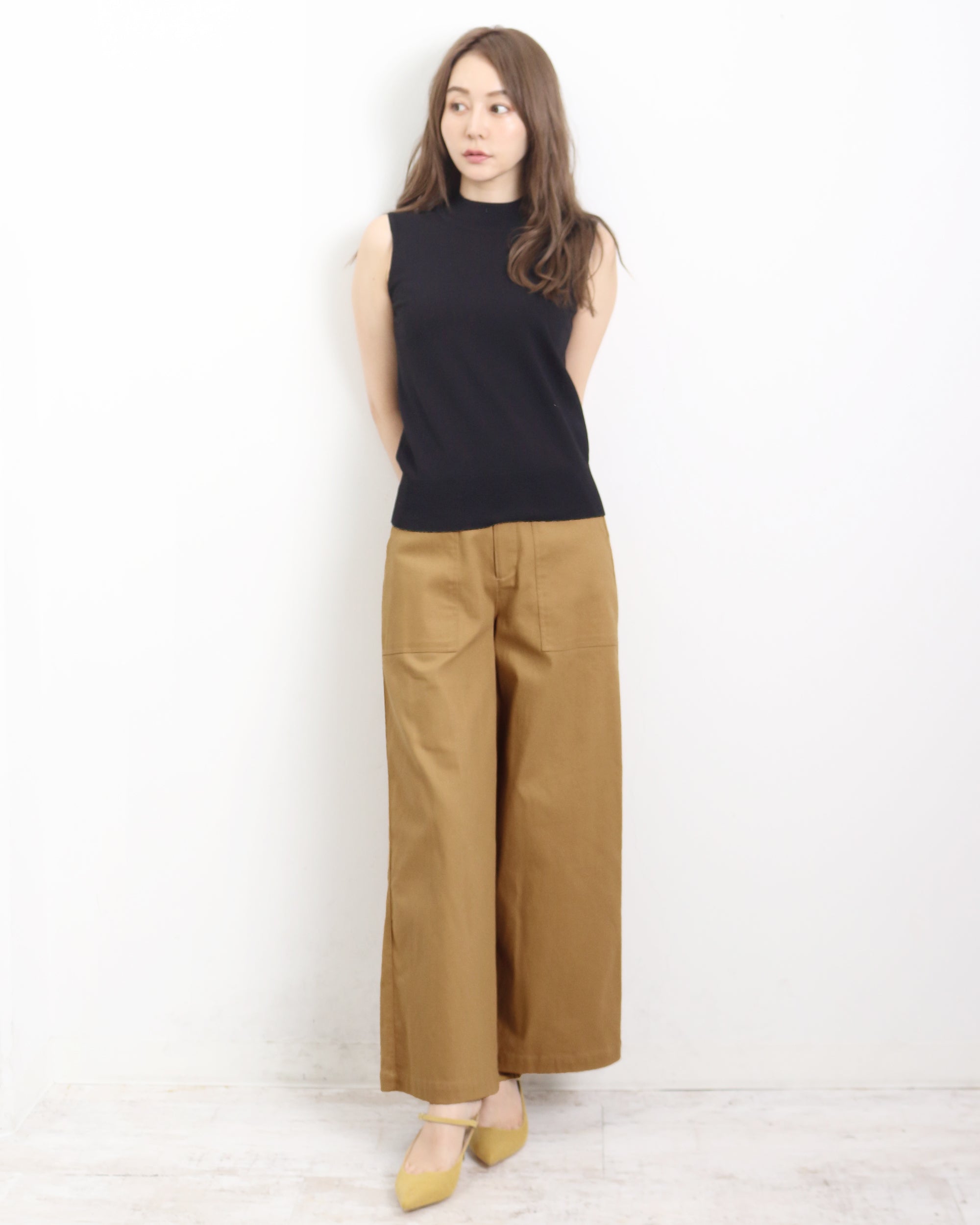 マーサ MARTHA ワイドベイカーパンツ (ベージュ) ベージュ