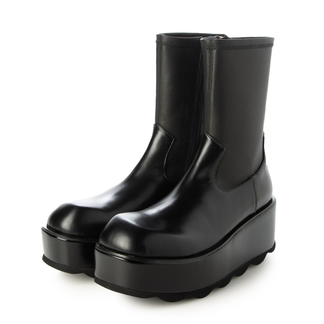 マナ MANA ショートブーツ (BL) BL