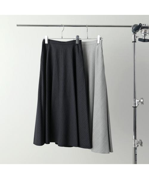 マルモア marmors marmors フレアスカート baias flare sk 0225302116 ストライプ (GRAY/チャコールグレー) GRAY/チャコールグレー