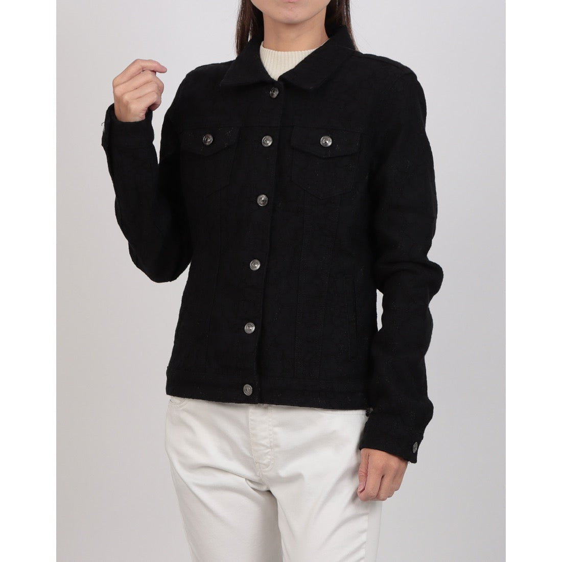 メゾンオナド MAISON ONADO レースデザインGジャン (BLACK) BLACK