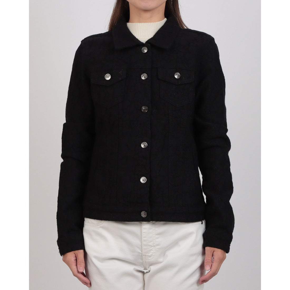 メゾンオナド MAISON ONADO レースデザインGジャン (BLACK) BLACK