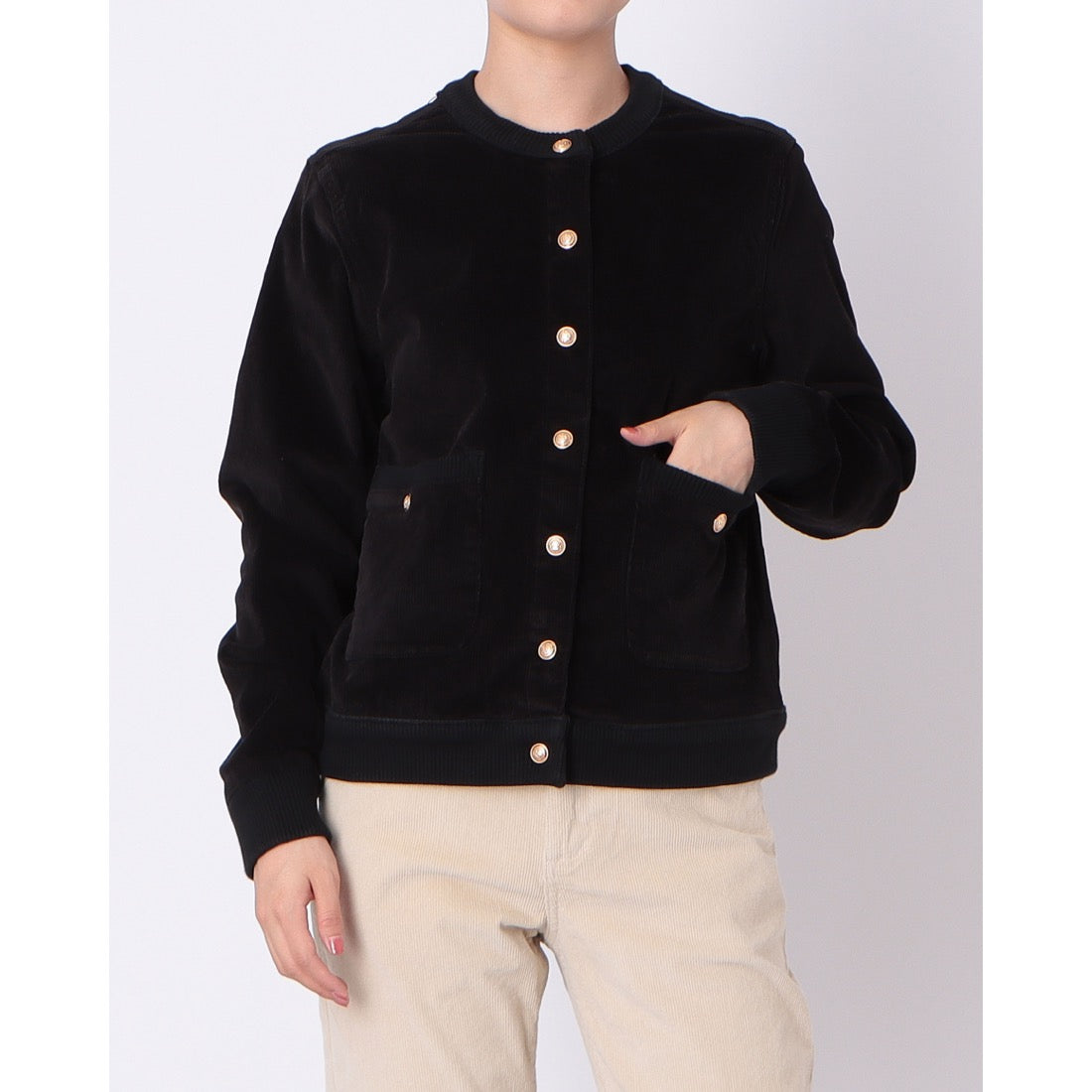 メゾンオナド MAISON ONADO コーデュロイブルゾン (BLACK) BLACK