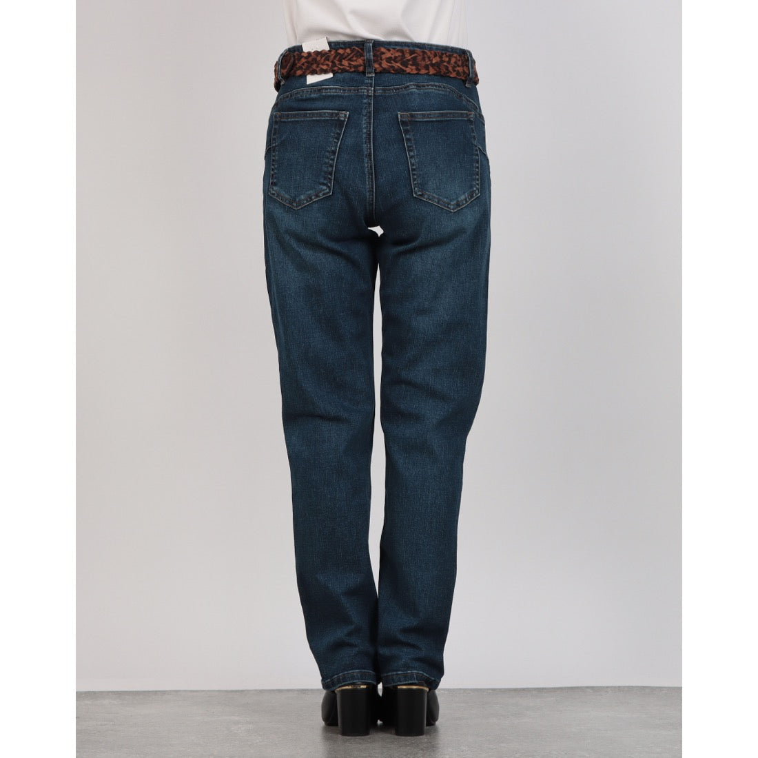 メゾンオナド MAISON ONADO Belt付ポケットフラワーポイントDENIM (BLUE) BLUE