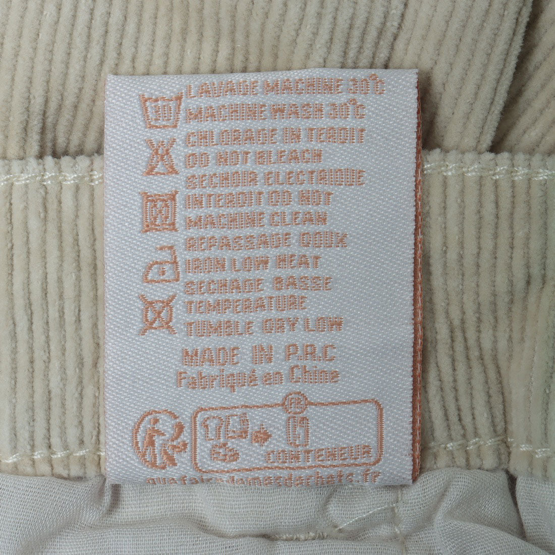 メゾンオナド MAISON ONADO ポケットポイントコーデュロイパンツ (BEIGE) BEIGE