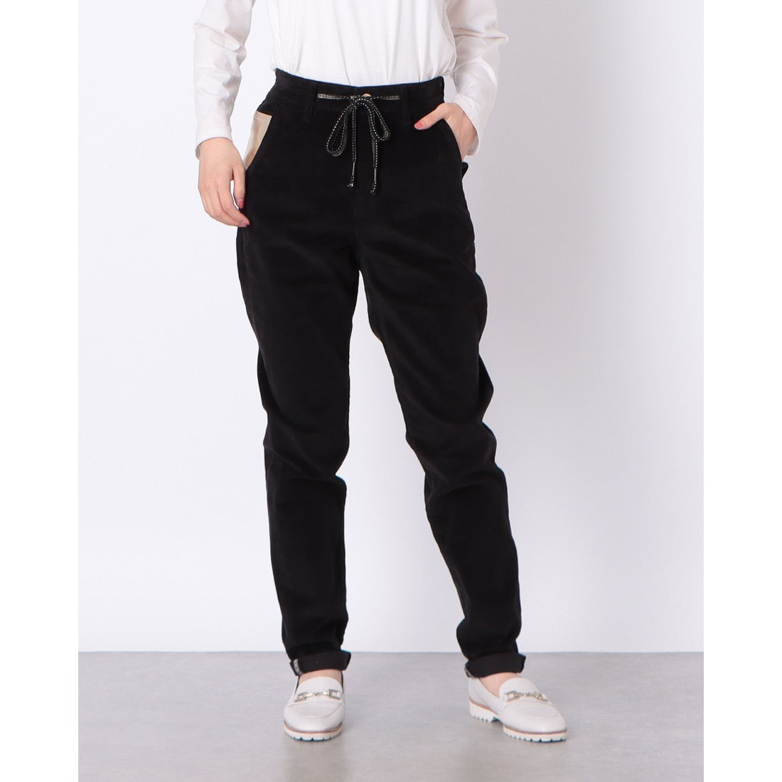 メゾンオナド MAISON ONADO ポケットポイントコーデュロイパンツ (BLACK) BLACK