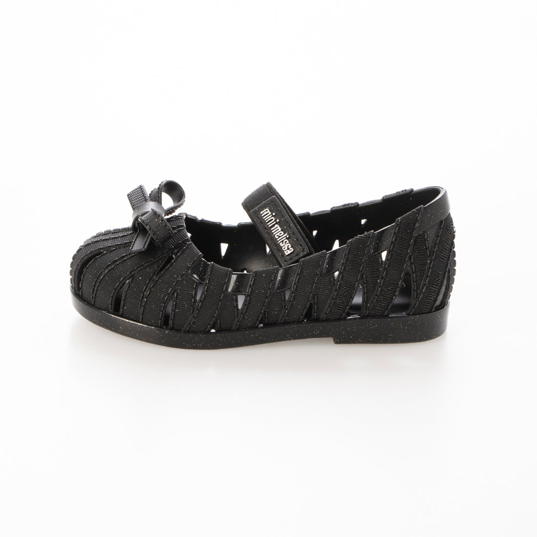 メリッサ melissa MINI MELISSA M LOVER BALLERINA BB (GLITTER BLACK) GLITTER BLACK