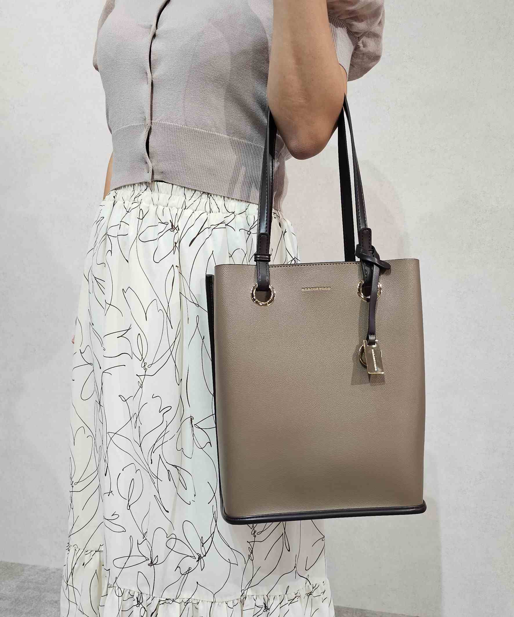 水星二人組Mercuryduo金屬孔眼垂直手提袋推送活袋垂直肩袋