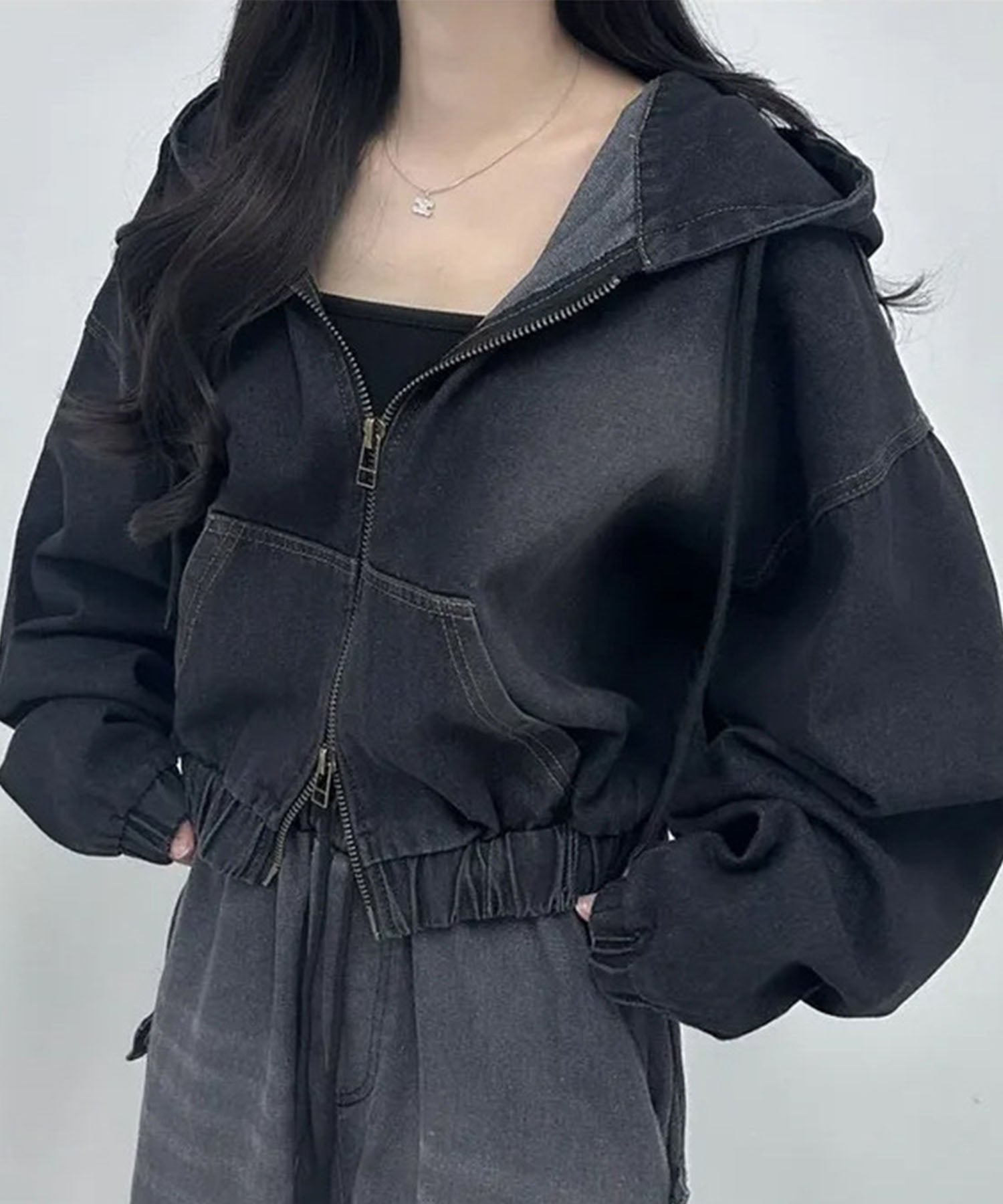 G*a様 short length double-zip blouson 42 Len Flight Jacket | GUESS Factory Ca