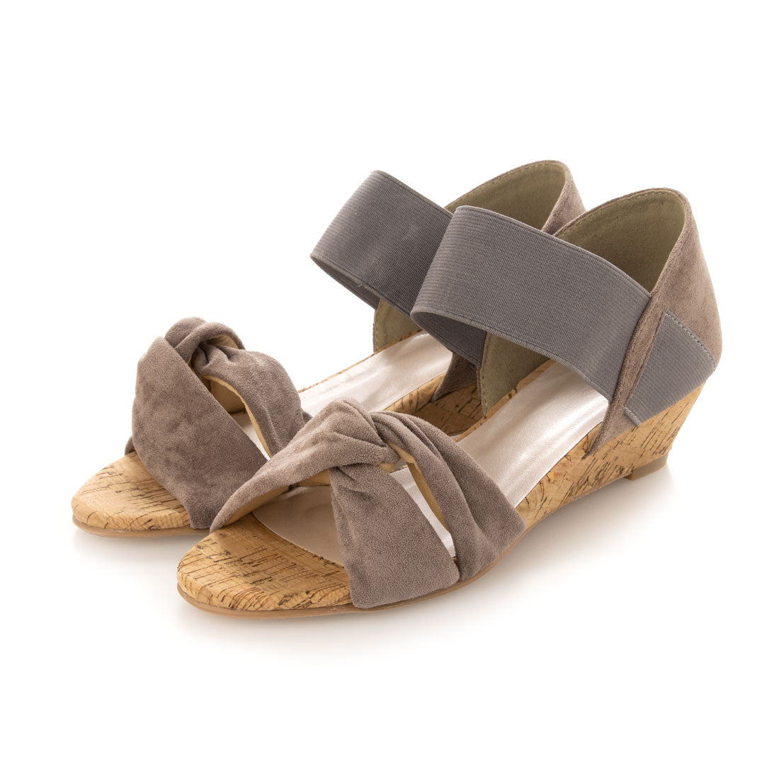 メヌエ Menue ターバン クロス デザイン ゴムストラップ サンダル