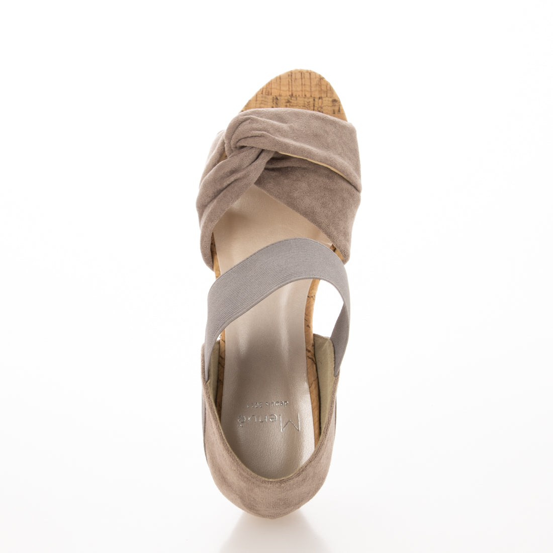 メヌエ Menue ターバン クロス デザイン ゴムストラップ サンダル