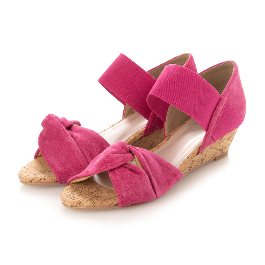 メヌエ Menue ターバン クロス デザイン ゴムストラップ サンダル