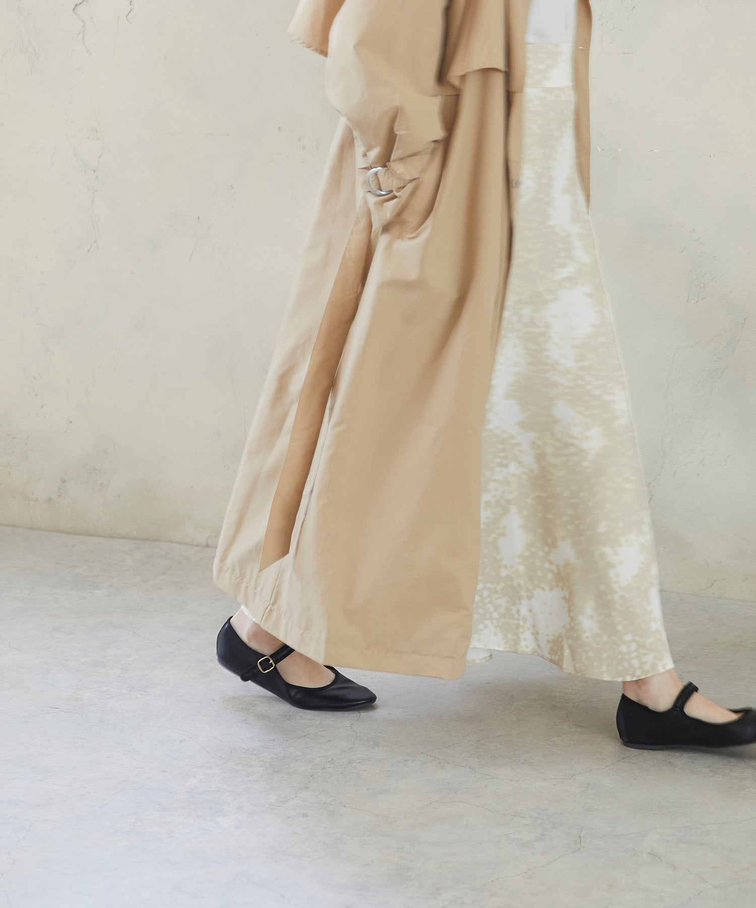 メヌエ Menue ふわカル ストラップ バレエシューズ(1020ブラックpu) 1020ブラックpu