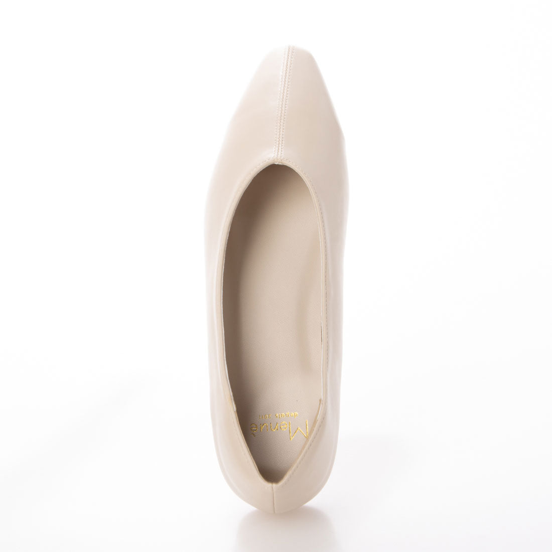 メヌエ Menue スクエアトゥレインパンプス