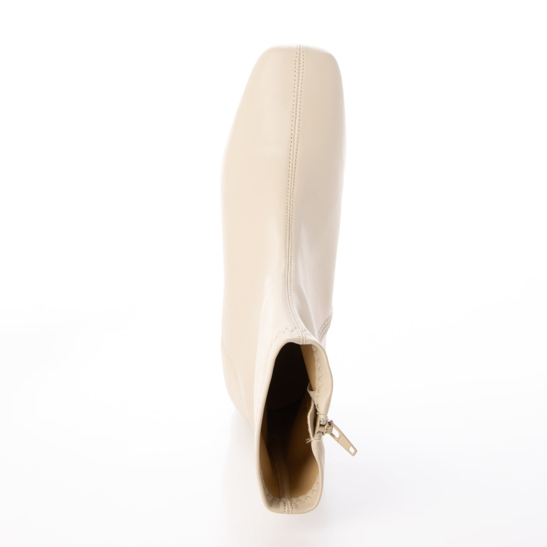 メヌエ Menue スクエアトゥ 滑りにくい オールウェザーブーツ (1001アイボリーPU) 1001アイボリーPU