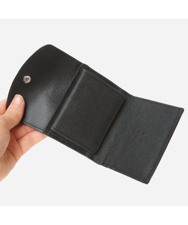 ソポ sopo 新商品/サライ/ソポ/ワープロラックス/三つ折り財布/ROLL WALLET-WL/ワインハンマー社【so71】 (ブラック) ブラック