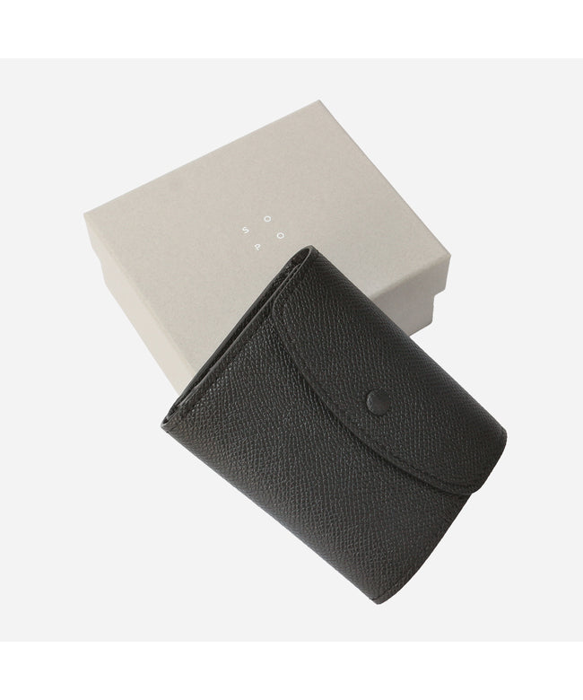 ソポ sopo 新商品/サライ/ソポ/ワープロラックス/三つ折り財布/ROLL WALLET-WL/ワインハンマー社【so71】 (ブラック) ブラック