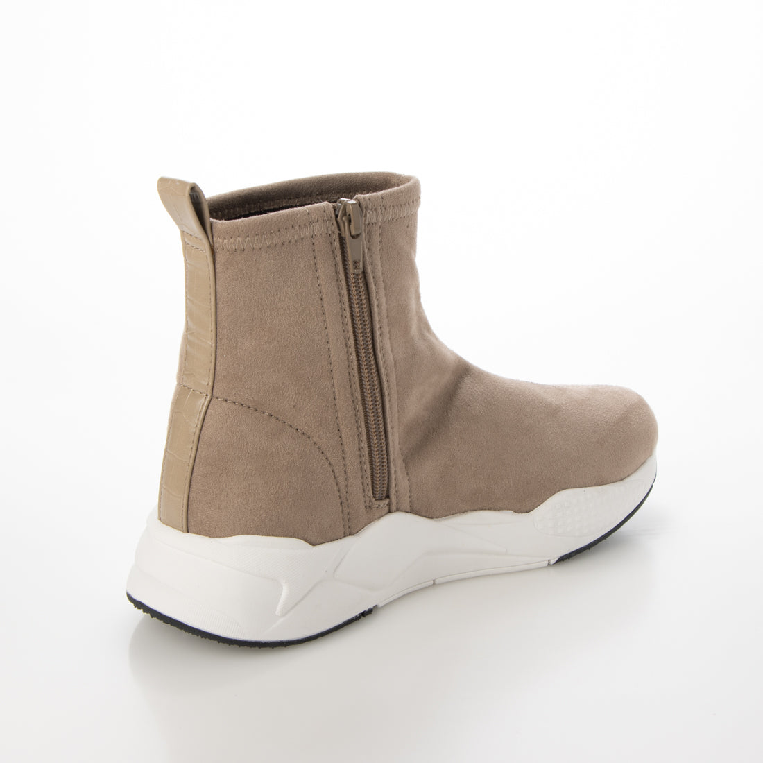 ミオノティス MIO NOTIS ストレッチスニーカーブーツ (グレージュ) グレージュ