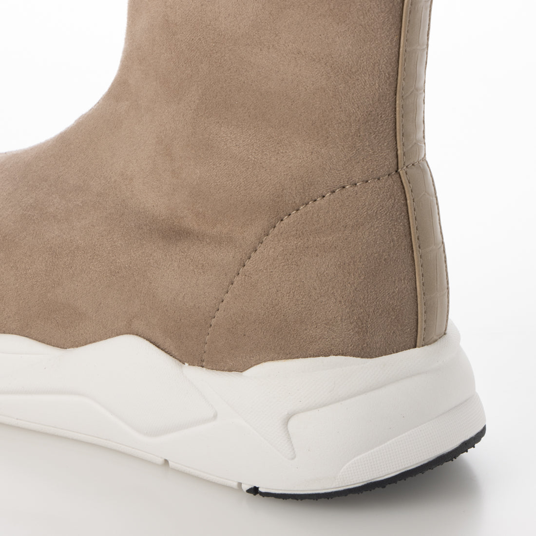 ミオノティス MIO NOTIS ストレッチスニーカーブーツ (グレージュ) グレージュ