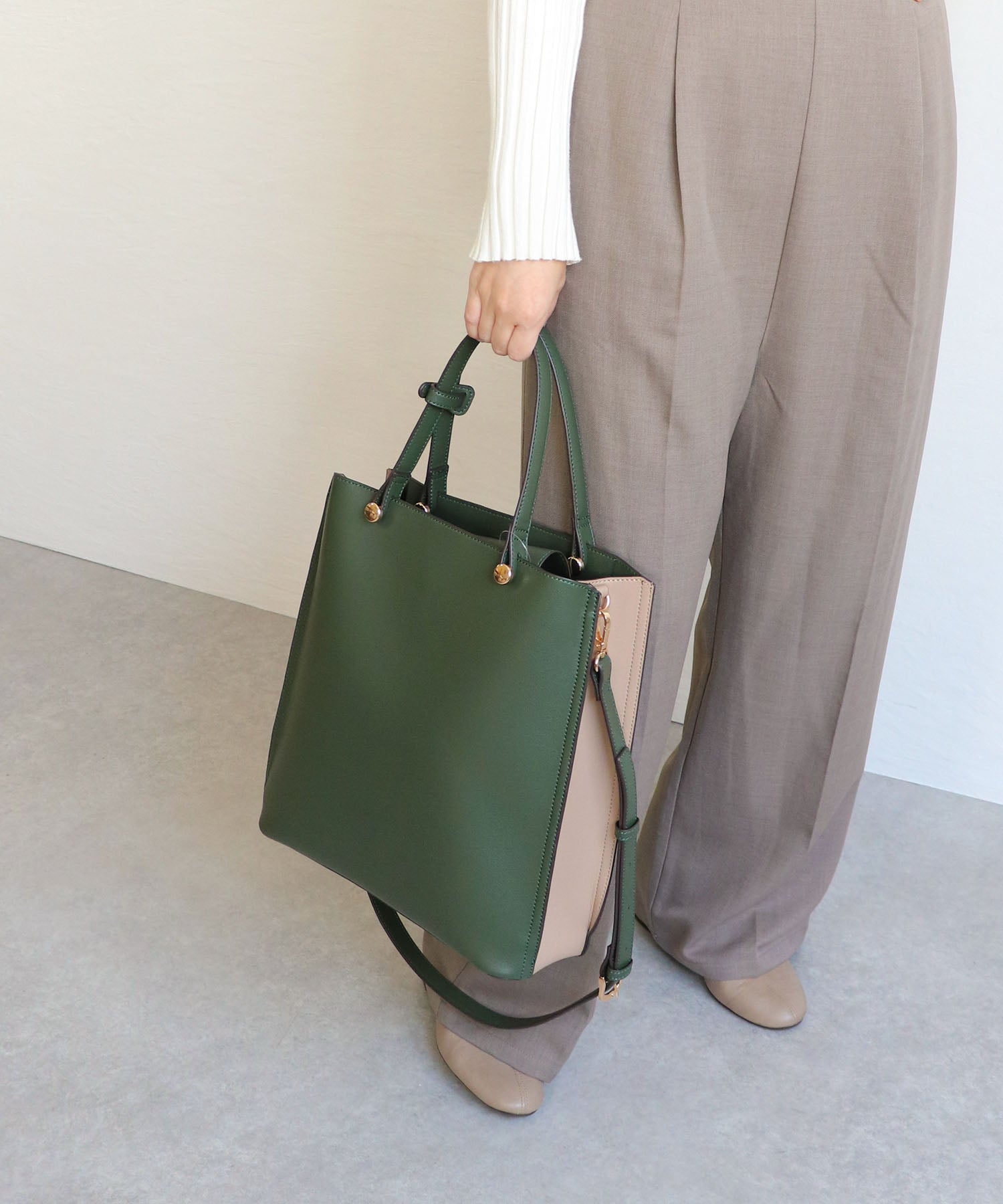 ミアン MIAN 【お仕事/シーズンレス/2way】CLIVIA / 縦型A4トートバッグ