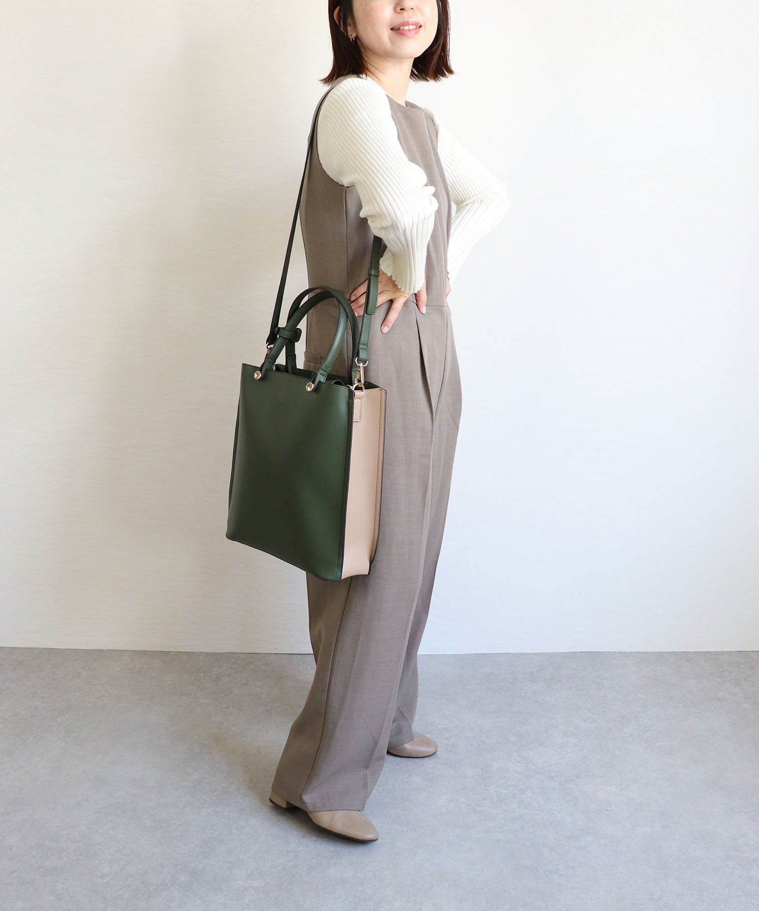 ミアン MIAN 【お仕事/シーズンレス/2way】CLIVIA / 縦型A4トートバッグ