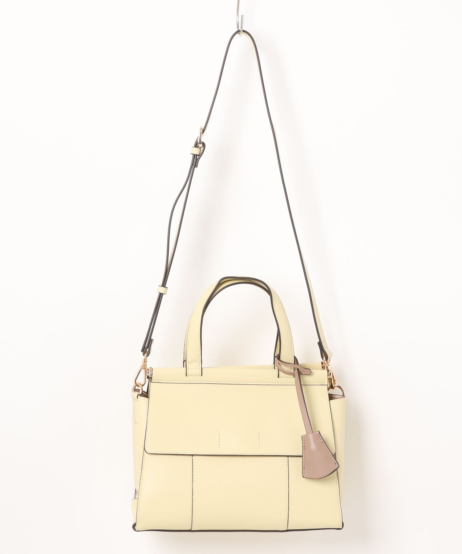 ミアン MIAN 【MIAN】ダブルフラップ2wayハンドバッグ ANNABEL 2221-116-1 (イエロー) イエロー