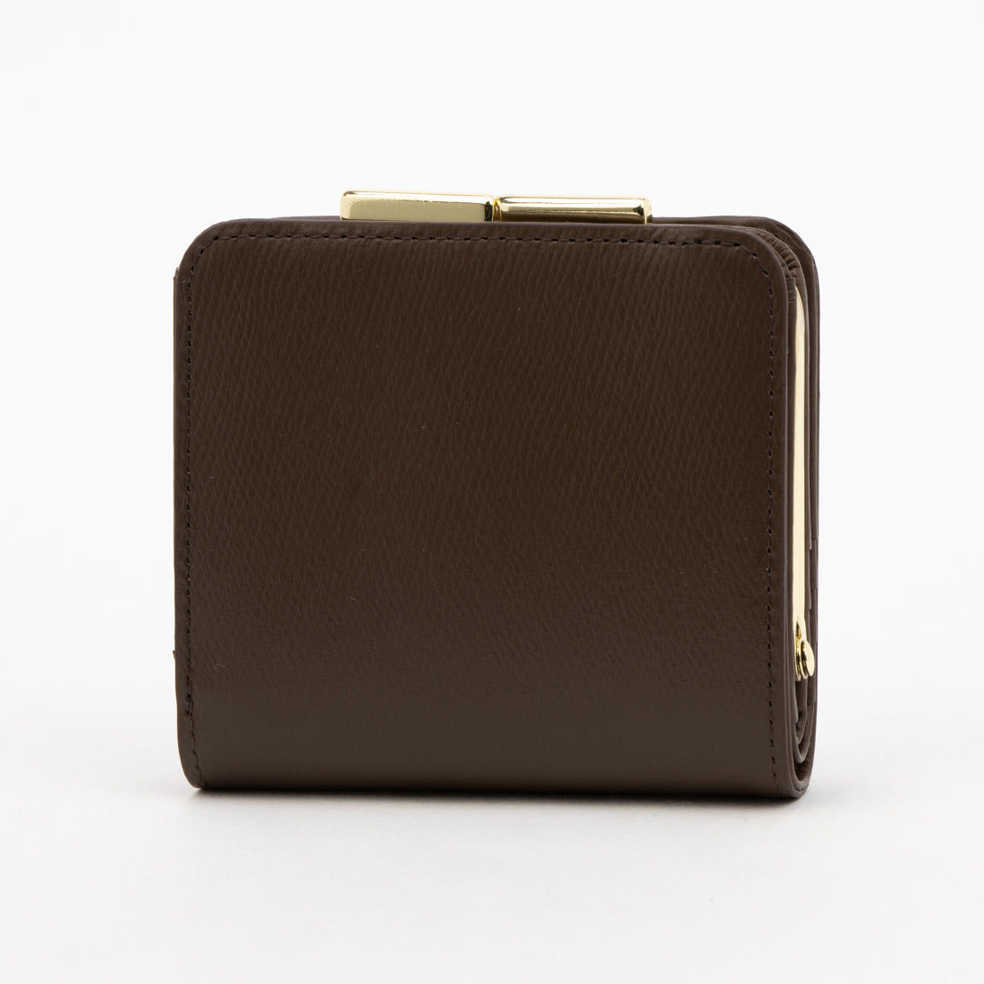 ミアン MIAN 【本革/コンパクト/がまぐち】KERRIA / 国産牛革 がま口二つ折り財布 (ダークブラウン) ダークブラウン