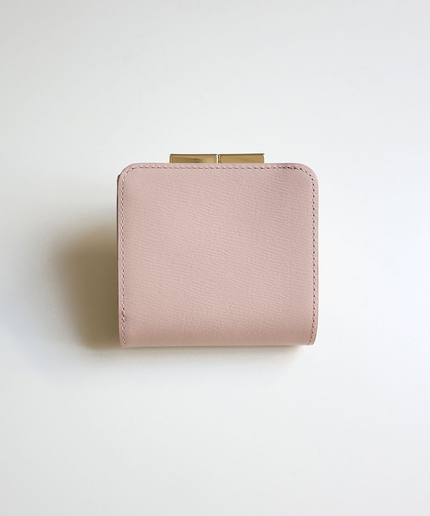 ミアン MIAN 【本革/コンパクト/がまぐち】KERRIA / 国産牛革 がま口二つ折り財布 (ライトピンク) ライトピンク