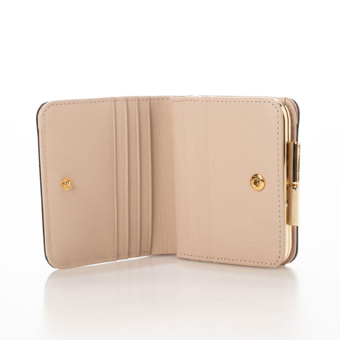 ミアン MIAN 【本革/コンパクト/がまぐち】KERRIA / 国産牛革 がま口二つ折り財布 (ブラック) ブラック