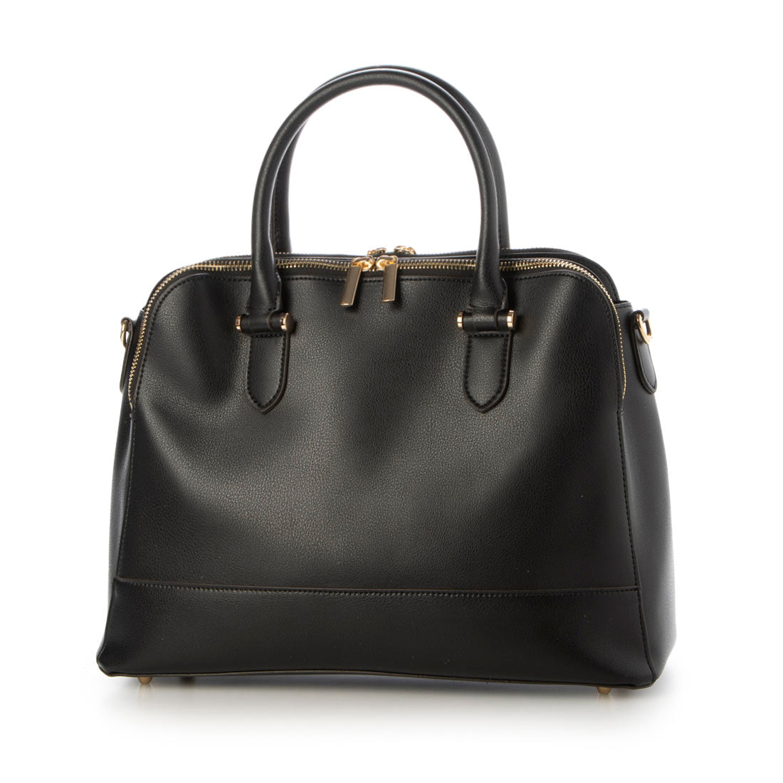 ミアン MIAN 【お仕事/シーズンレス】ダブルジップトートバッグ (ブラック) ブラック