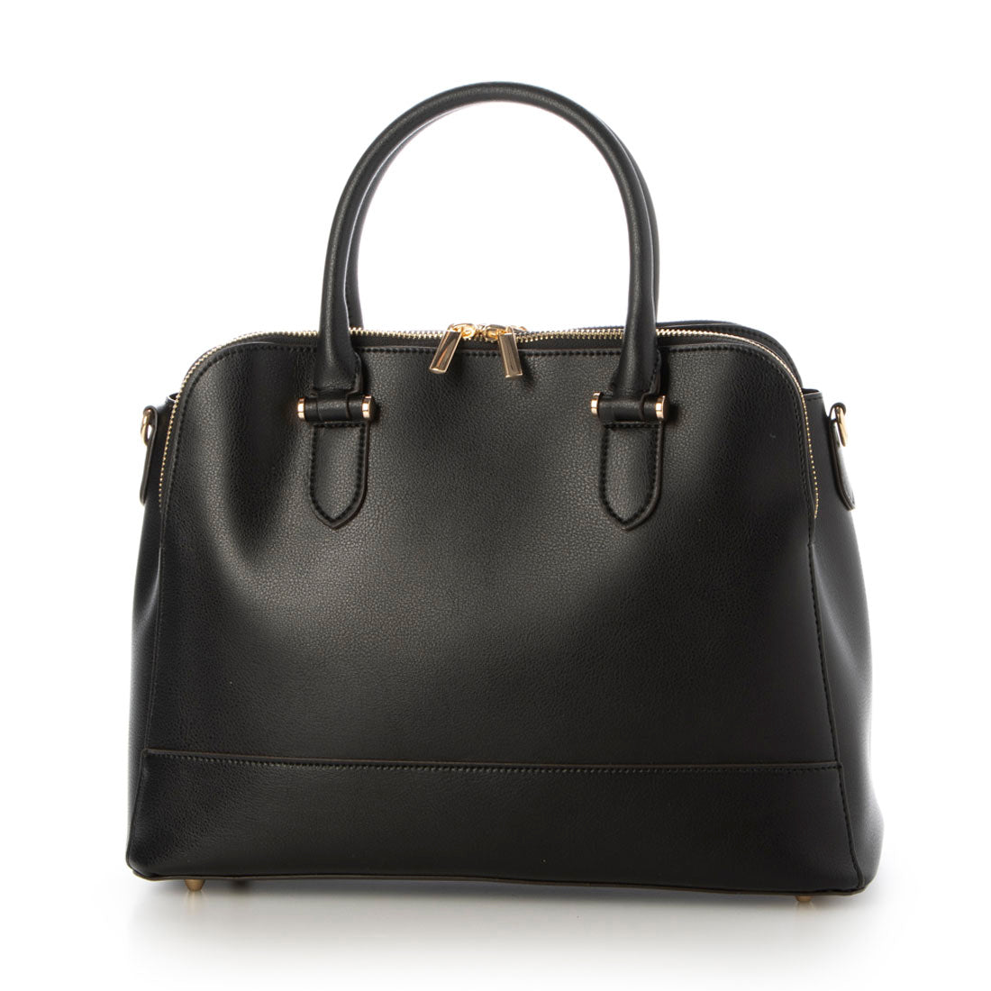 ミアン MIAN 【お仕事/シーズンレス】ダブルジップトートバッグ (ブラック) ブラック