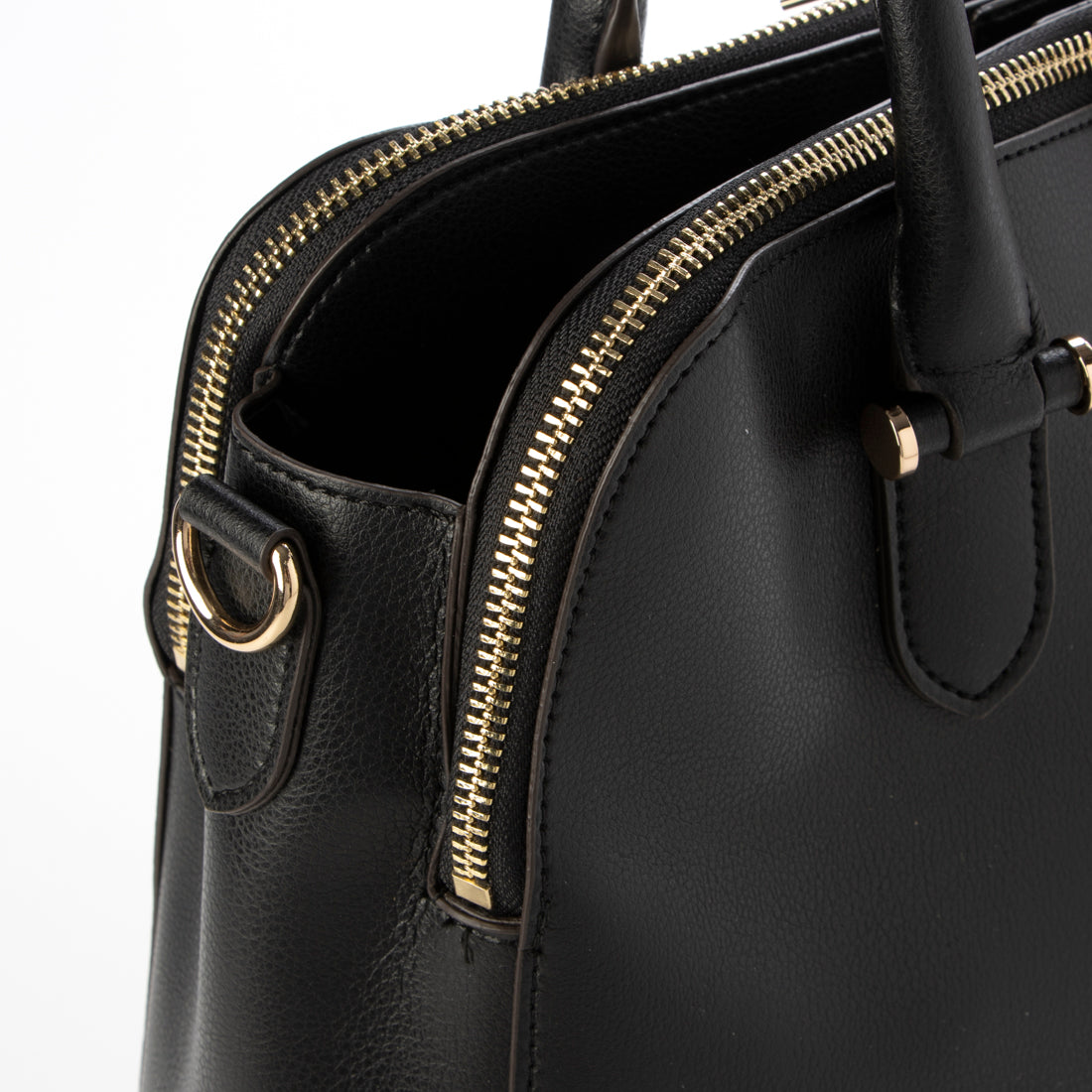 ミアン MIAN 【お仕事/シーズンレス】ダブルジップトートバッグ (ブラック) ブラック