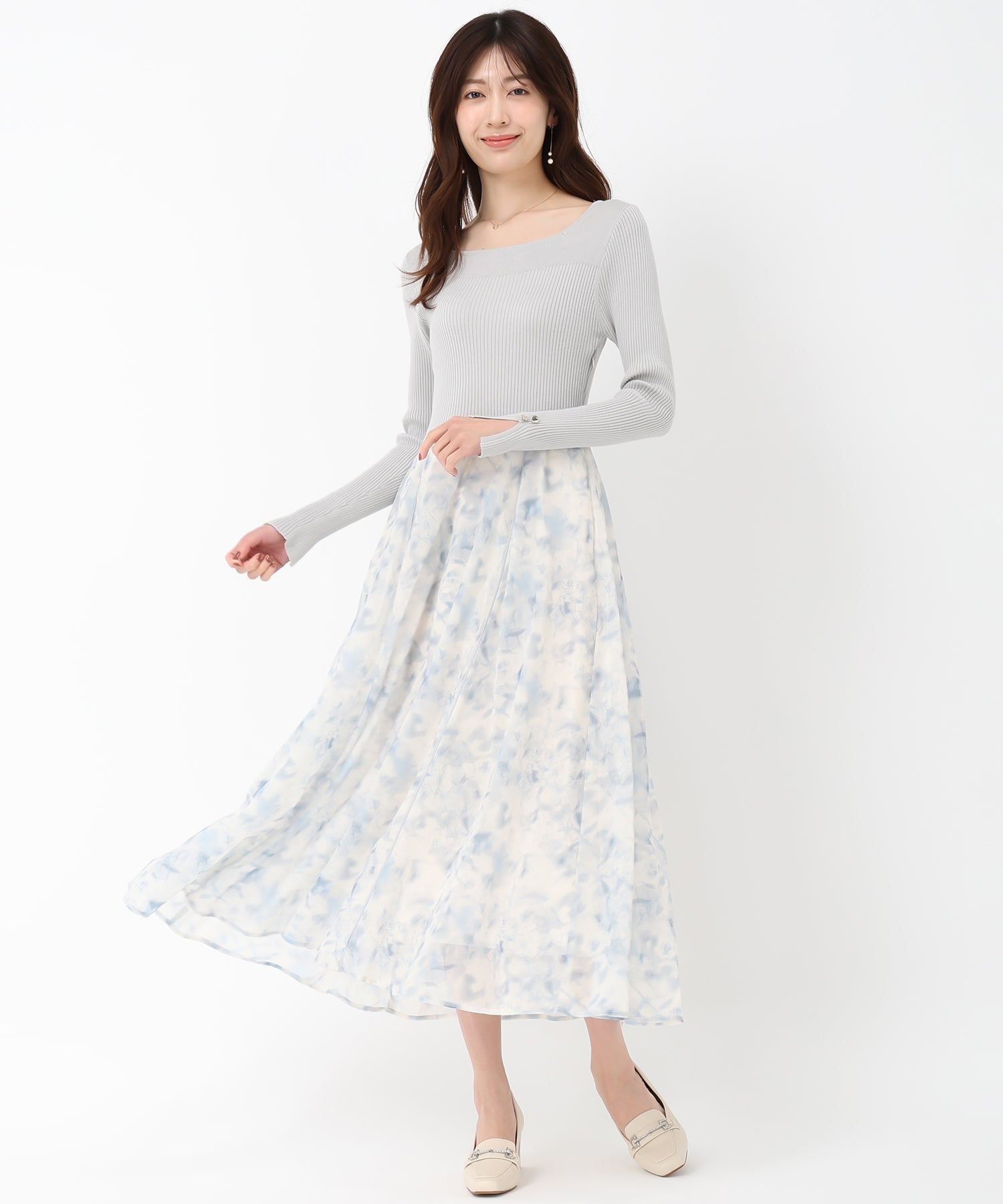 Misch Masch 2025 Spring/Summer New Color Flower Docking Dress/MM517401
