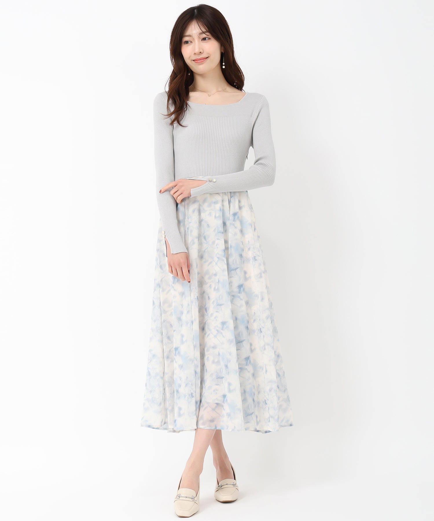 Misch Masch 2025 Spring/Summer New Color Flower Docking Dress/MM517401