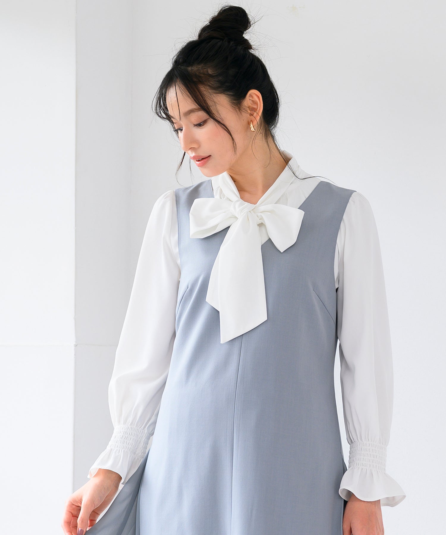 ミッシュマッシュ MISCH MASCH 2025春夏新作 裾シフォンフリルミニジャンスカ/MM517409