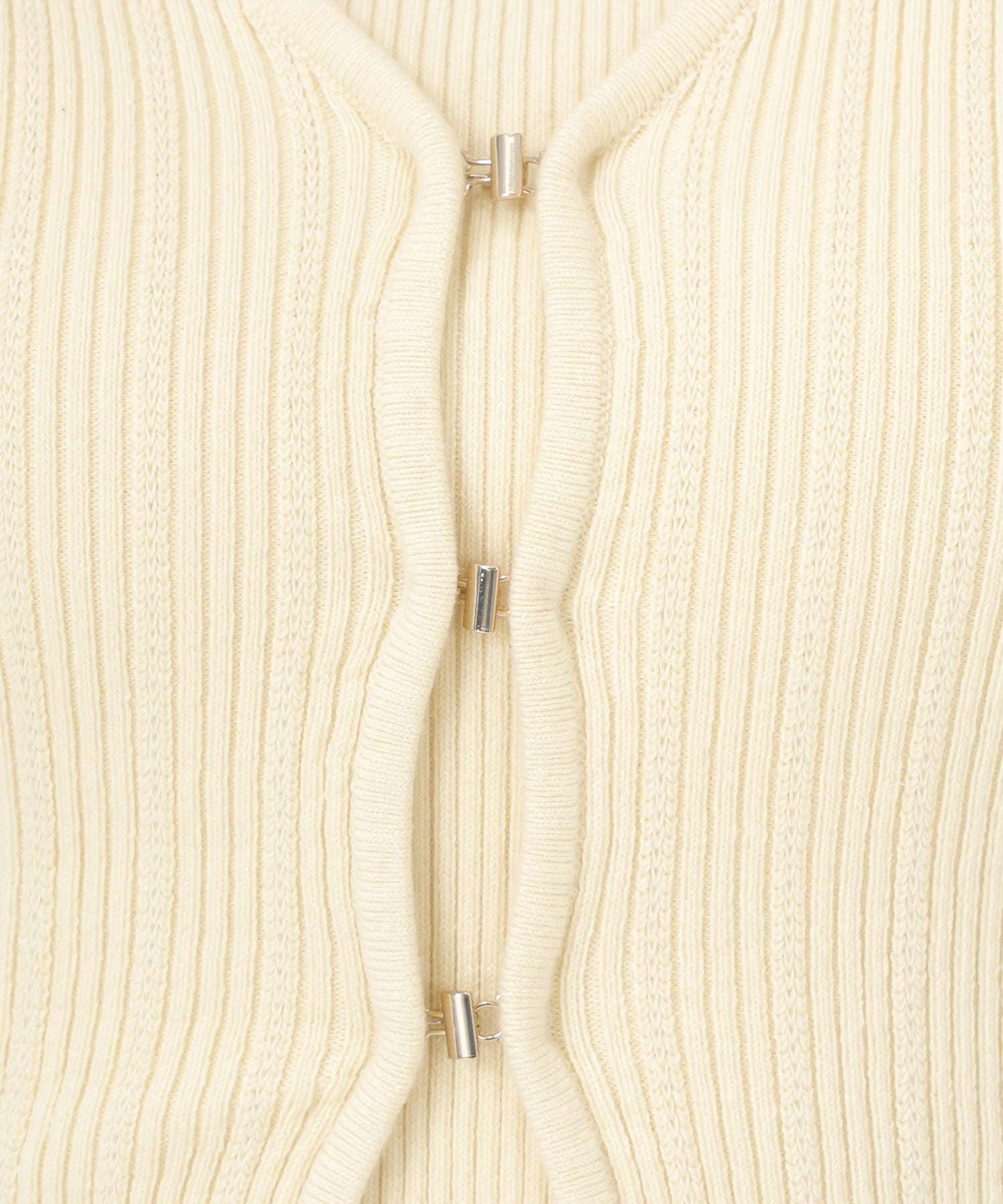 Misch Masch 2025 Spring/Summer New Collection Gold Hook Ribbed Knit Ensemble/MM518303