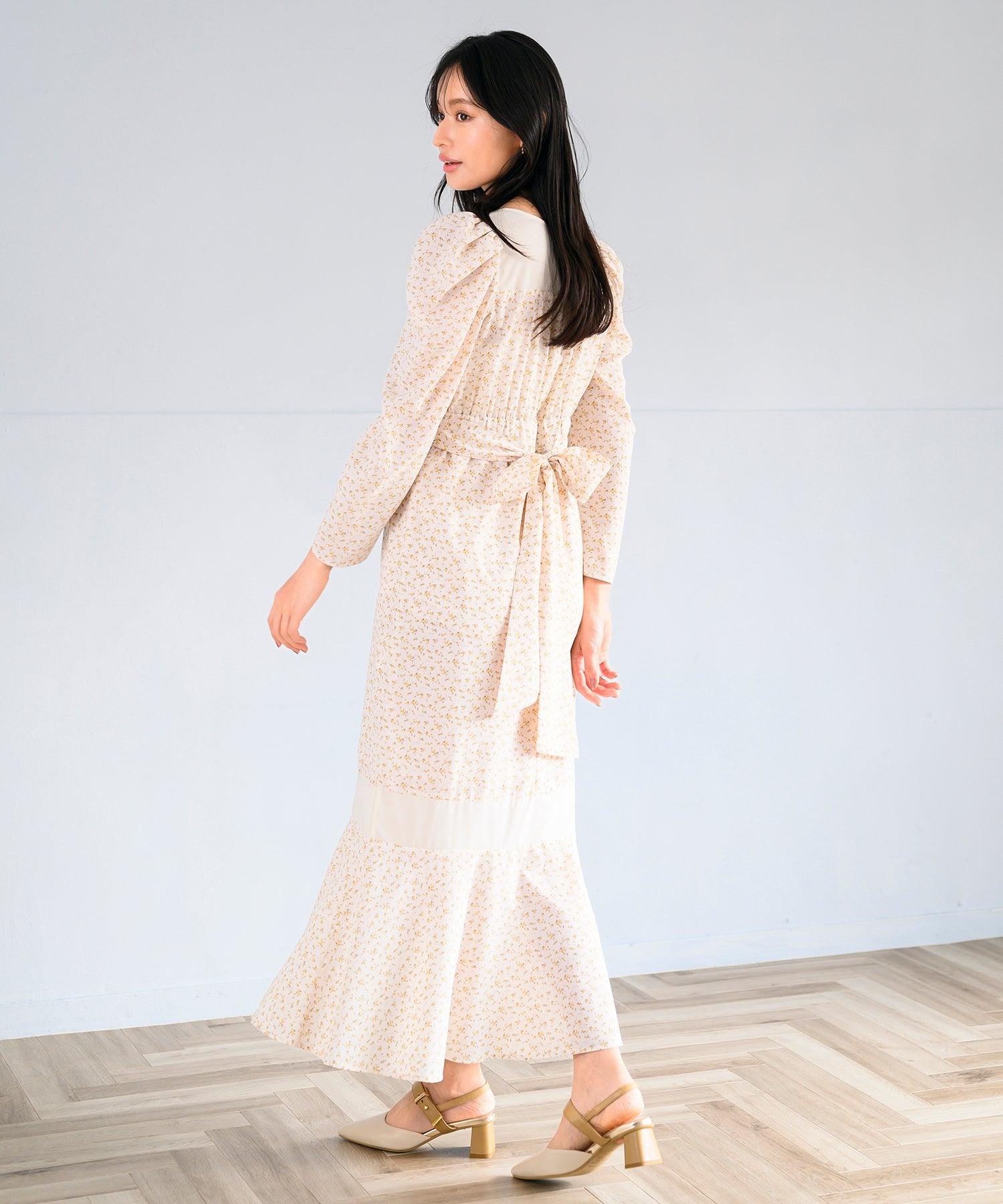 ミッシュマッシュ MISCH MASCH 2025春夏新作 シアー切替小花柄マーメイドワンピース/MM517410