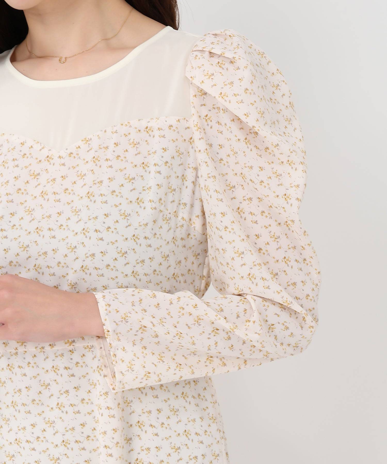 ミッシュマッシュ MISCH MASCH 2025春夏新作 透明切換小花紋美人魚裙/MM517410