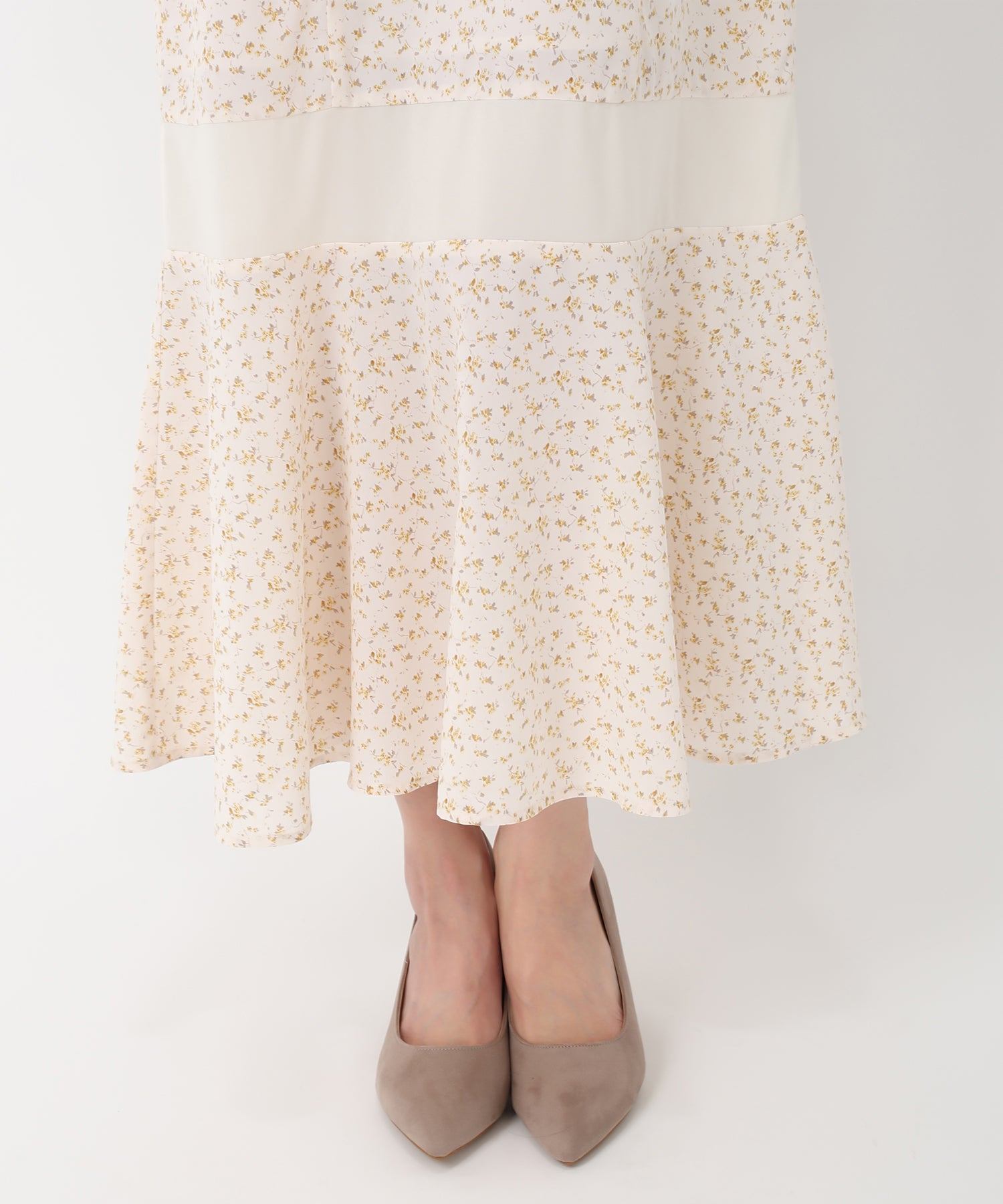 ミッシュマッシュ MISCH MASCH 2025春夏新作 透明切換小花紋美人魚裙/MM517410