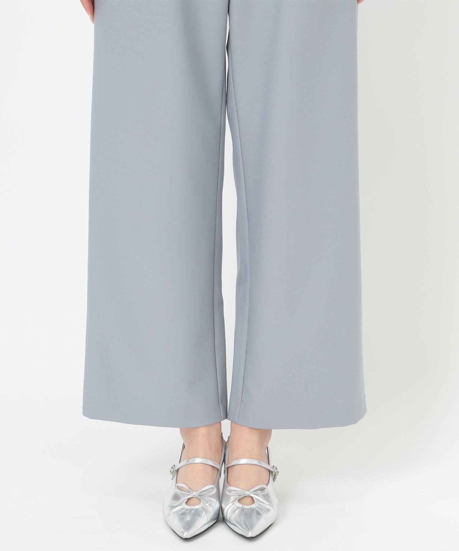 ミッシュマッシュ MISCH MASCH 2025春夏新作 チュールサスペンダーワイドパンツ/MM517304 (BLUE) BLUE