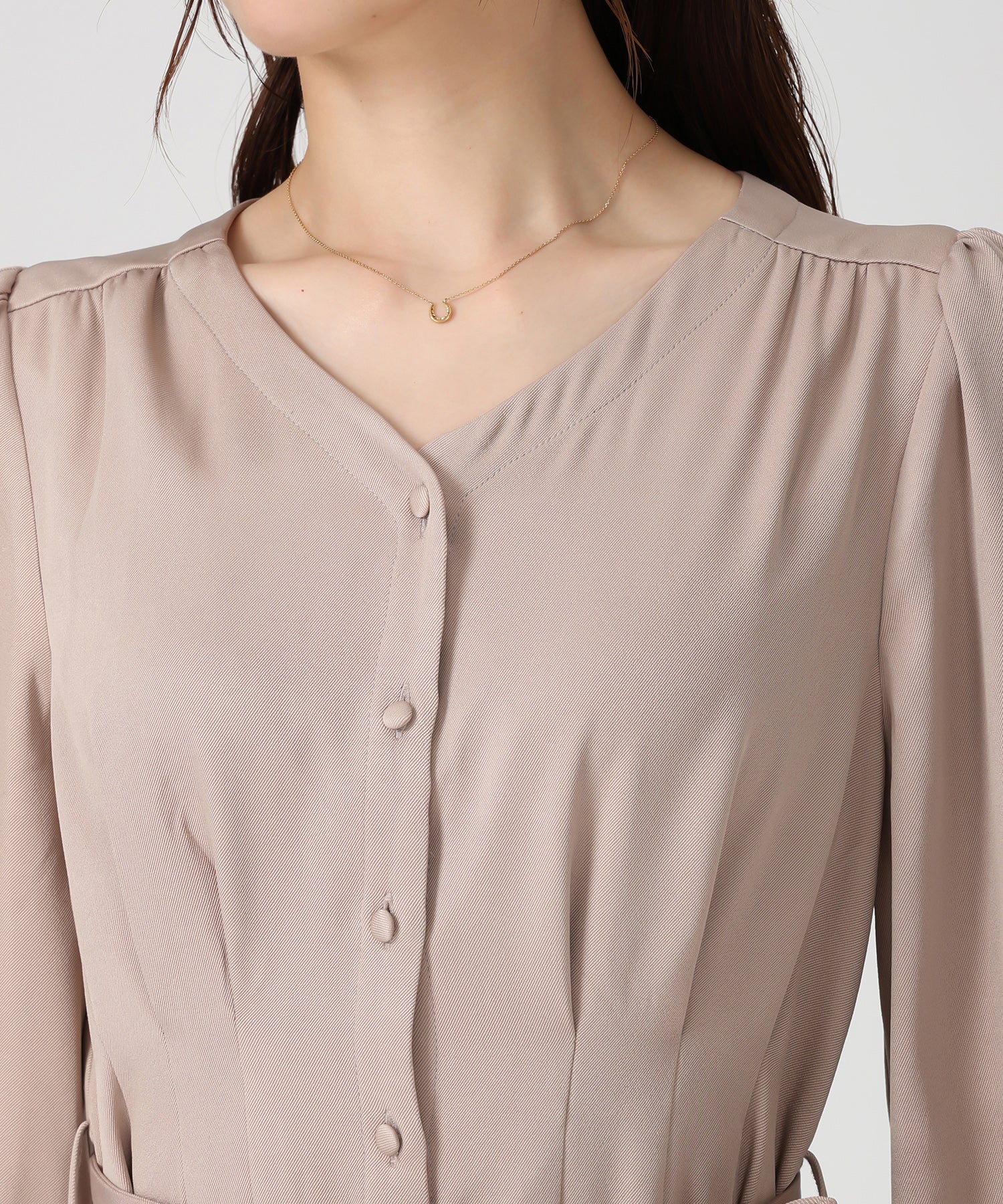 ミッシュマッシュ MISCH MASCH WEB限定 シャツワンピース MM557409 (BEIGE) BEIGE