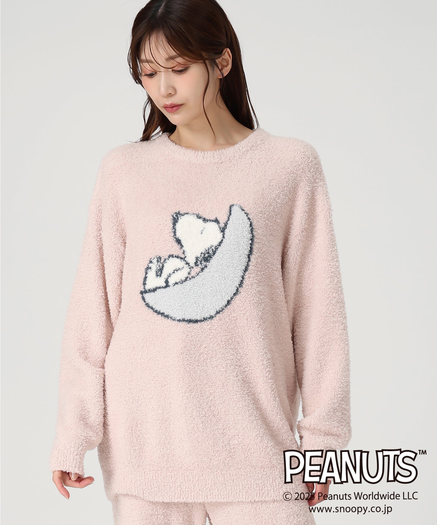 ミッシュマッシュ MISCH MASCH 2025秋冬新作 PEANUTSデザインルームウェアトップス MM548902 (PINK) PINK