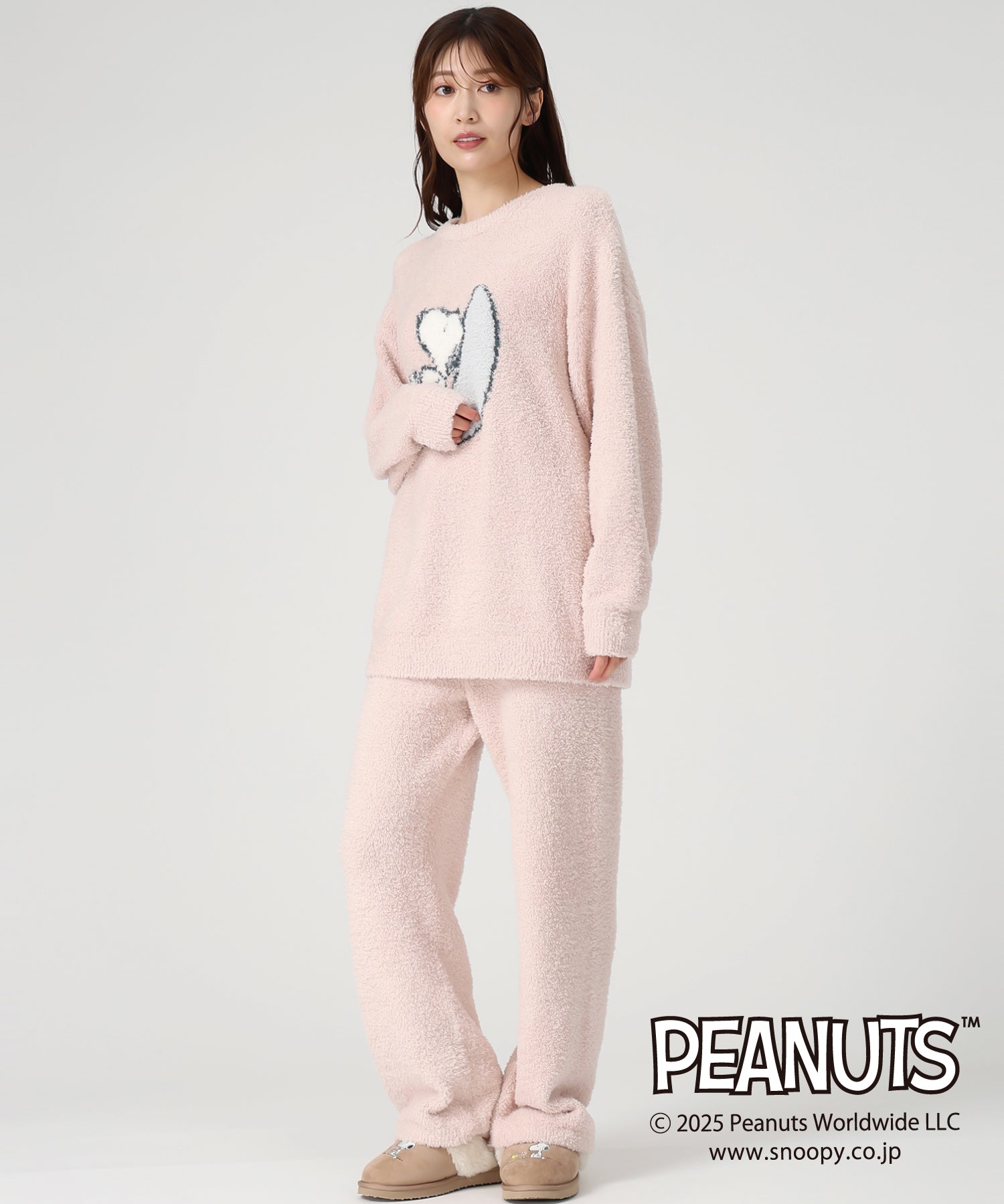 ミッシュマッシュ MISCH MASCH 2025秋冬新作 PEANUTSデザインルームウェアトップス MM548902 (PINK) PINK